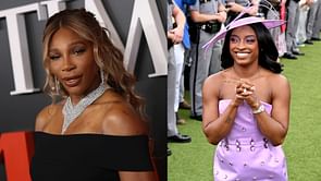 Serena Williams draws excited 3-word reaction from Simone Biles after dazzling in all-white pre-Met Gala outfit