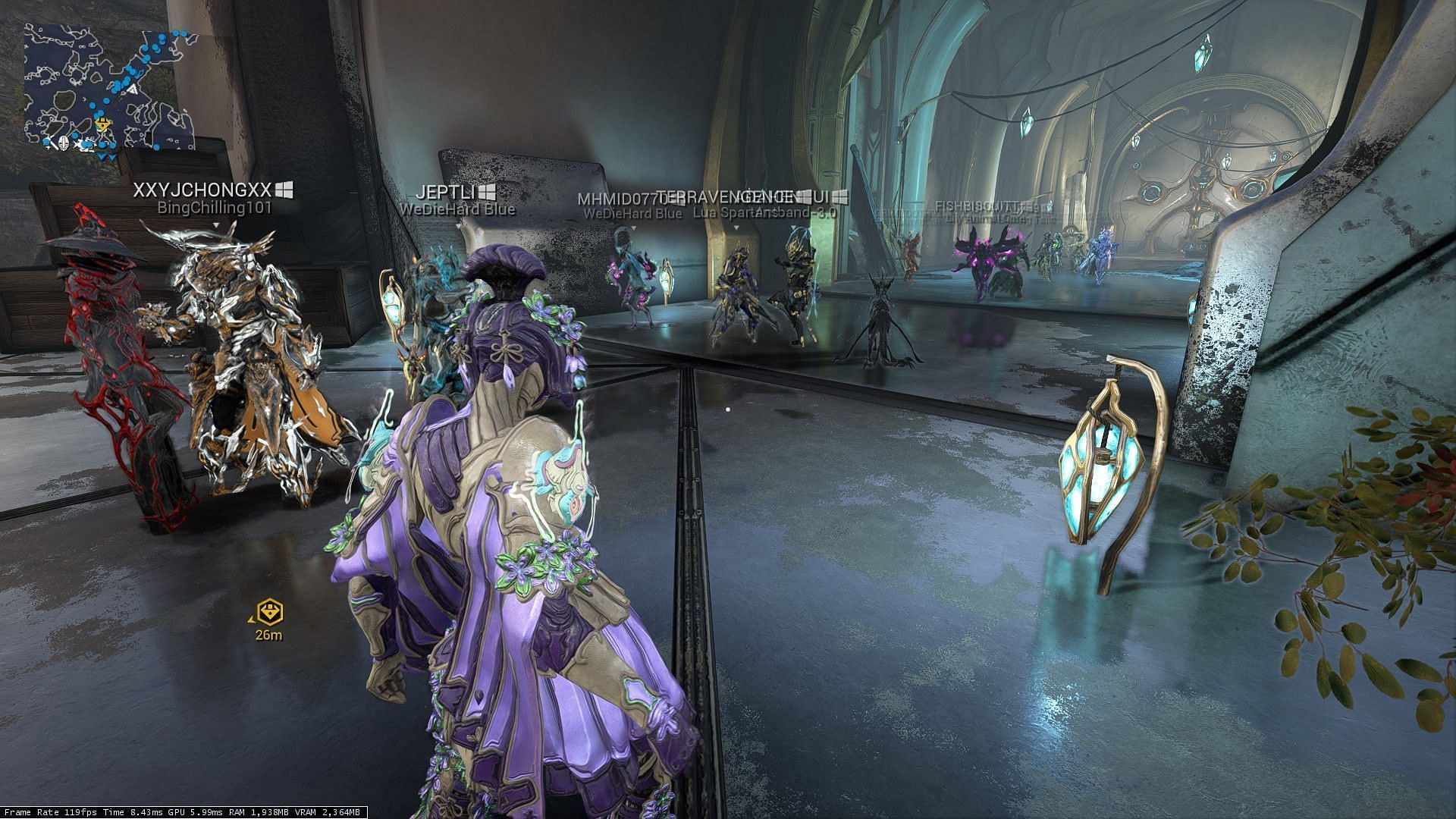 Warframe maintains a consistent player count (Image via Digital Extremes)