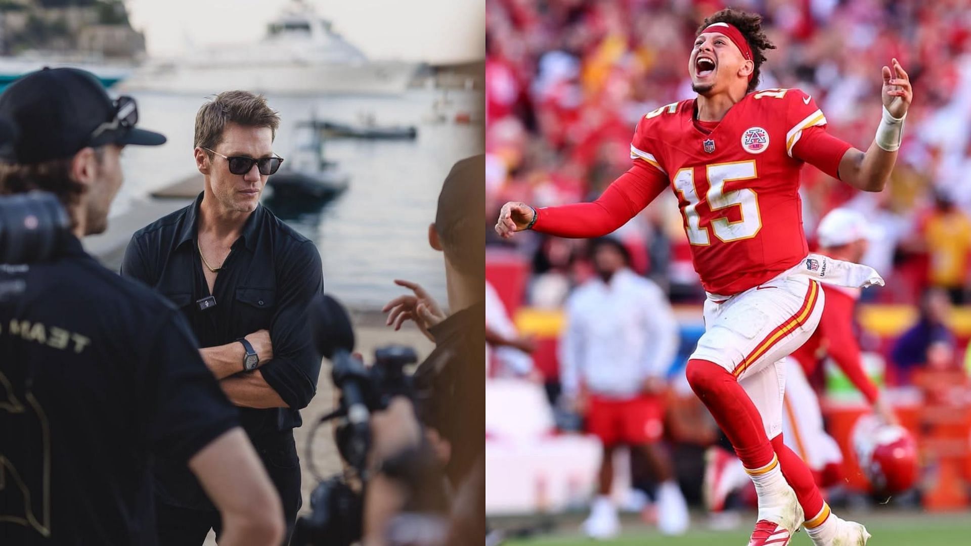 Patrick Mahomes x Tom Brady Collage (IG)
