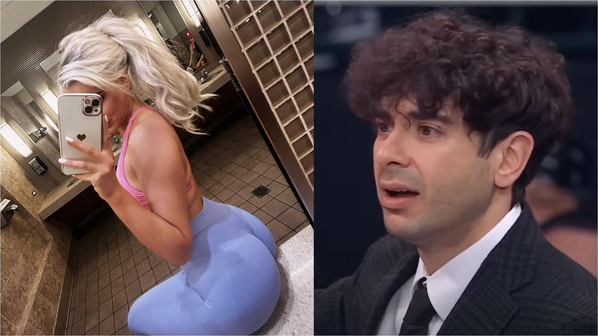 Mariah May and Tony Khan