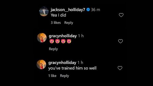 IG comments (Credits: Instagram@chloehollidayyy) 