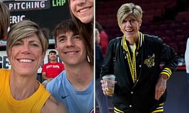 IN PICS: Iowa HC Jan Jensen enjoys "fun night" with wife Julie and kids at Tampa Bay's basketball game