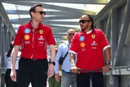 Lewis Hamilton talks with Scuderia Ferrari Race Engineer Riccardo Adami in the Monte Carlo Paddock. Source: Getty