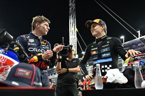 Max Verstappen with Oscar Piastri at F1 Grand Prix of Saudi Arabia - Qualifying - Source: Getty