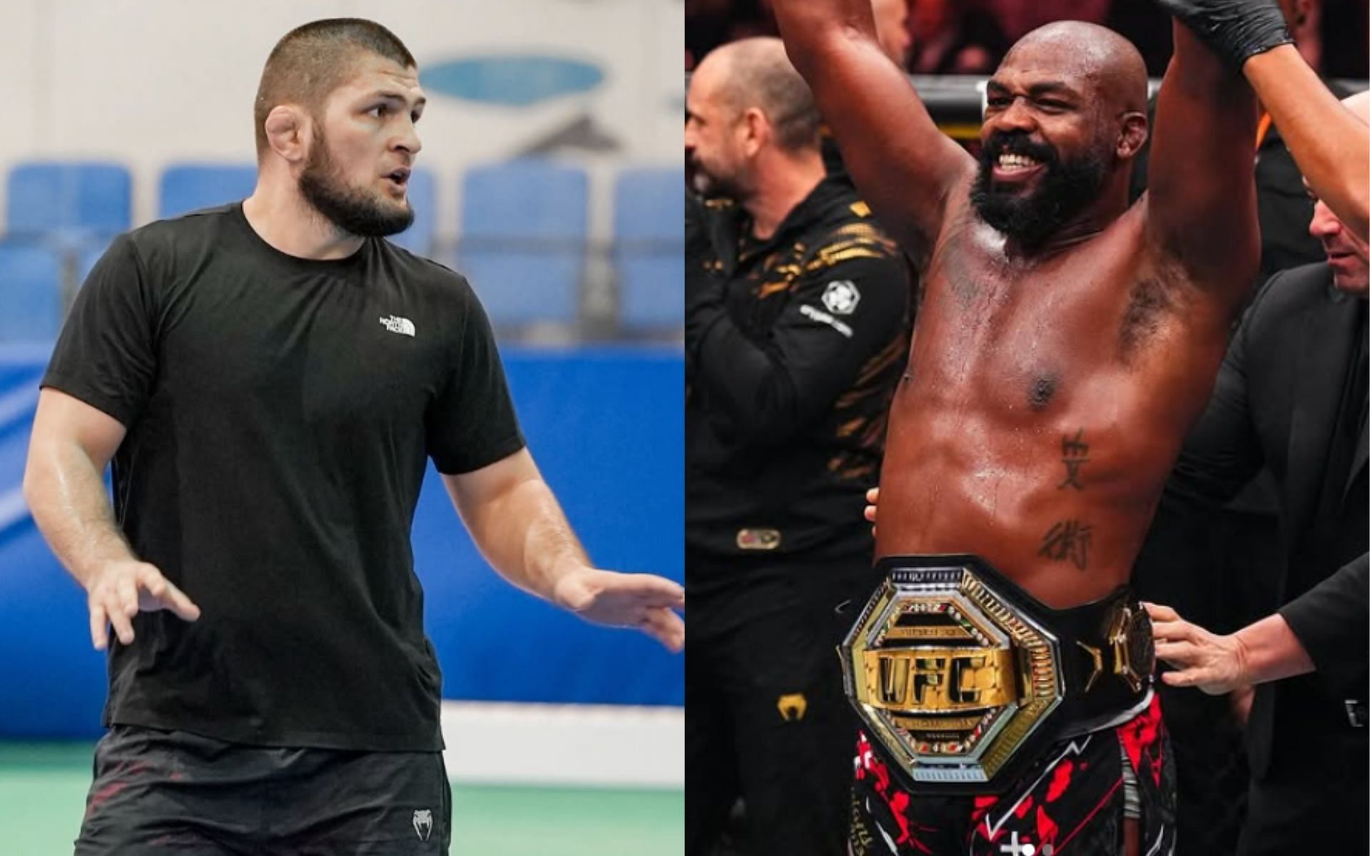 Khabib Nurmagomedov (left) and Jon Jones (right) are two of the most dominant MMA fighters. [Images courtesy: @khabib_nurmagomedov and @jonnybones on Instagram]