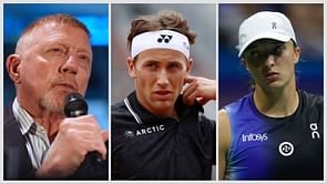Boris Becker gives Casper Ruud 3-word praise for how he reacted to Iga Swiatek's emotional breakdown at Madrid Open