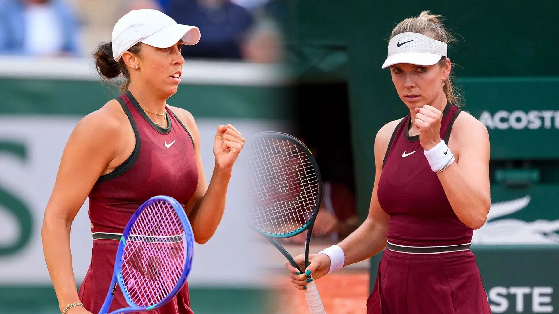 Madison Keys (L); Katie Boulter (R) - Source: Getty