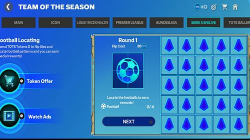 Mini-game in the EA FC Mobile Serie A TOTS 25 chapter (Image via EA Sports)