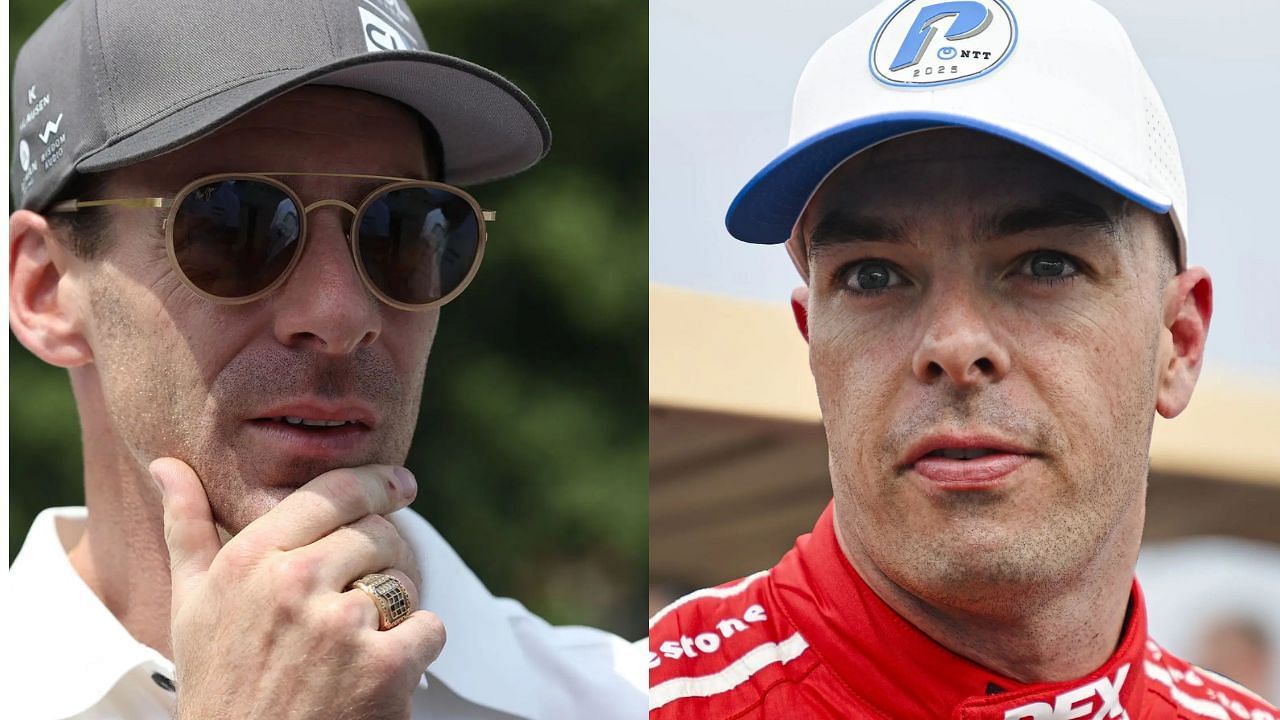 Simon Pagenaud (L) and Scott McLaughlin (R) 