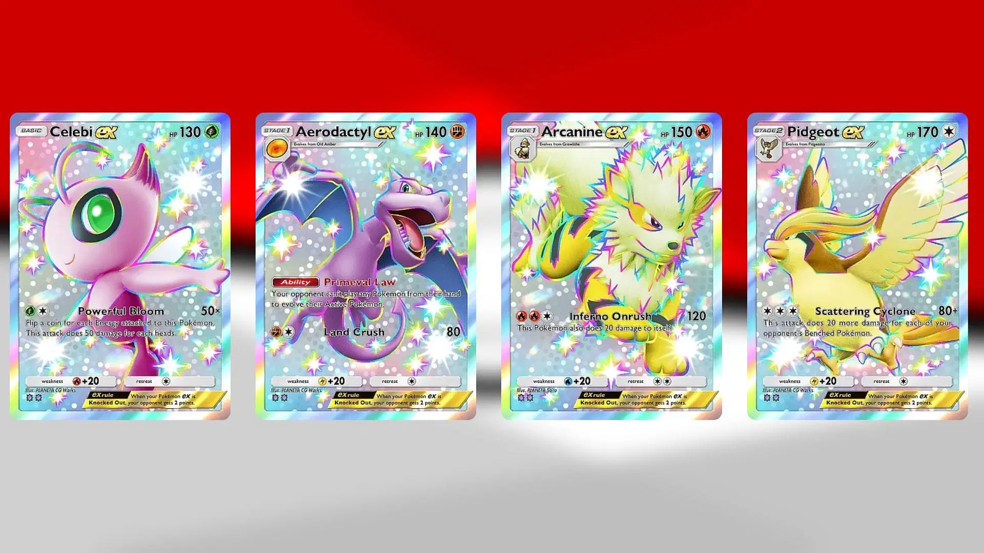 Two-shiny rare cards in Extradimensional Crisis (Image via TPC)