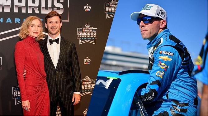 WATCH: Daniel Suarez and Julia Piquet play spotters for Ross Chastain's mowing duties