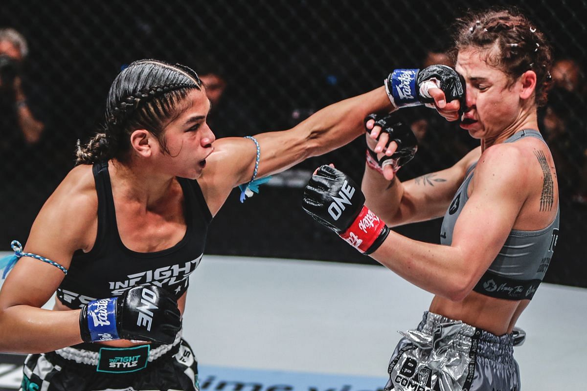 Jackie Buntan (left), Amber Kitchen (right) [Photo via ONE Championship]