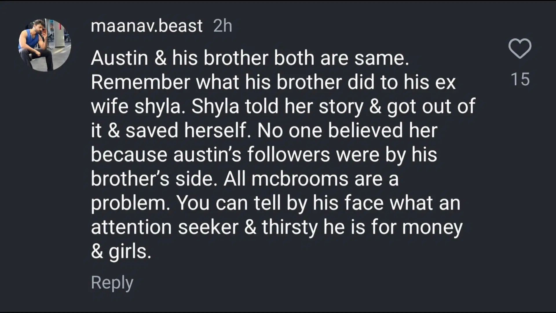 Internet reacts to Catherine recalling Austin&#039;s infidelity. (Image via Instagram/@callherdaddy)