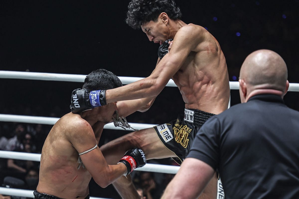 Nabil Anane exacted his revenge on Superlek in March. [Photo via: ONE Championship]