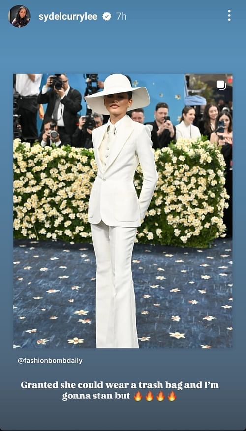Sydel Curry-Lee reacts to Zendaya’s Met Gala look
