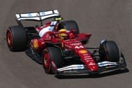 Lewis Hamilton driving his Ferrari during FP1 - Emilia-Romagna Grand Prix - Source: Getty
