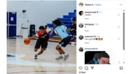 Shaq’s son Shaqir O’Neal drops 1-word reaction as Khalon Burris posts snaps from a workout. Credit: IG/@khalon.b