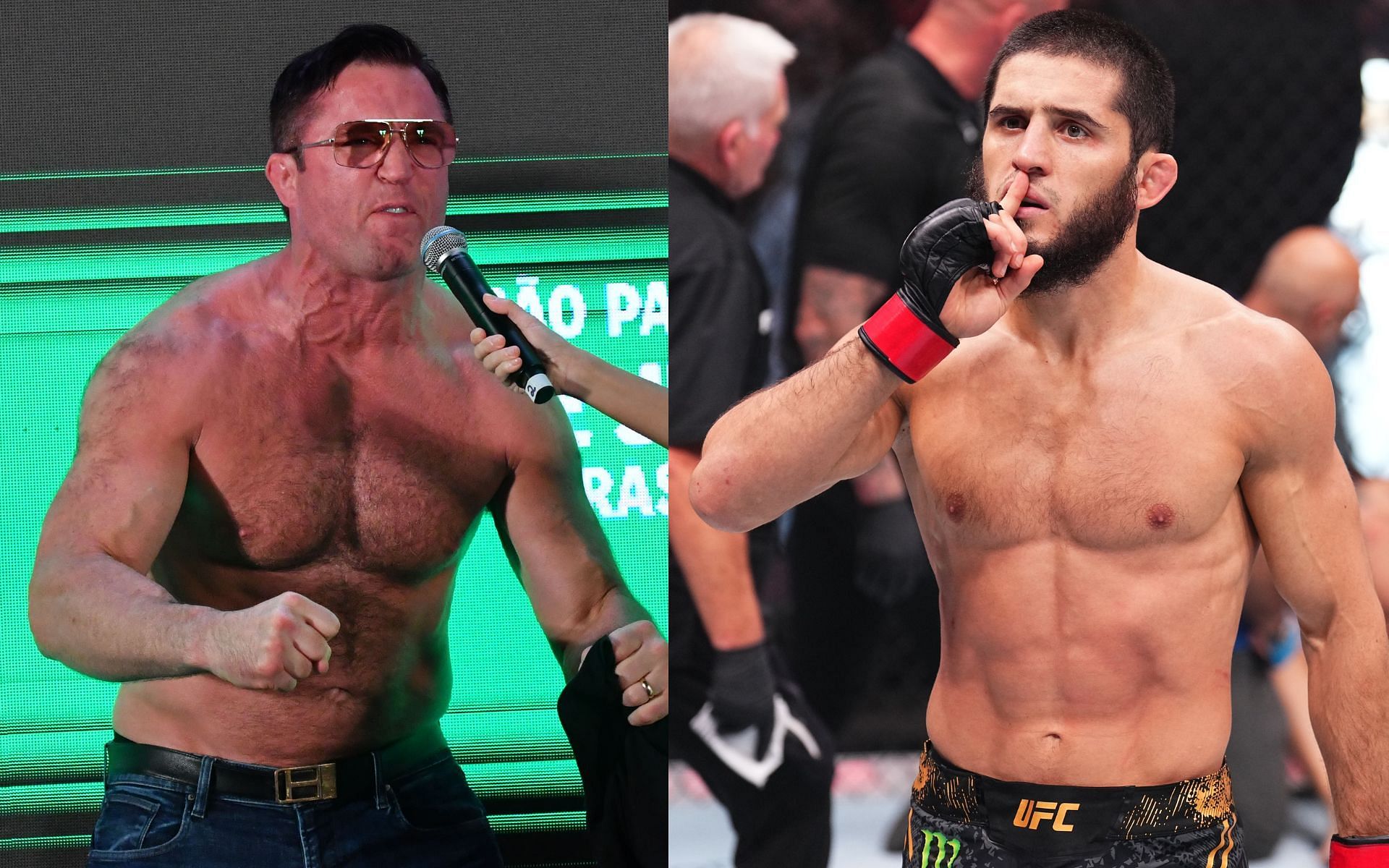 Chael Sonnen claps back at Islam Makhachev.  [Images courtesy: Getty]