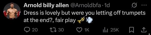Allen's comment. [Screenshot courtesy: @ninamdrama on X]