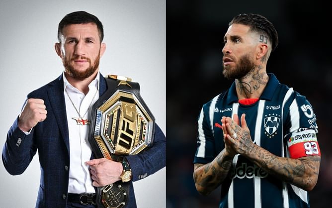 Merab Dvalishvili details friendship with "football GOAT" Sergio Ramos: "He's friends with Ilia Topuria"