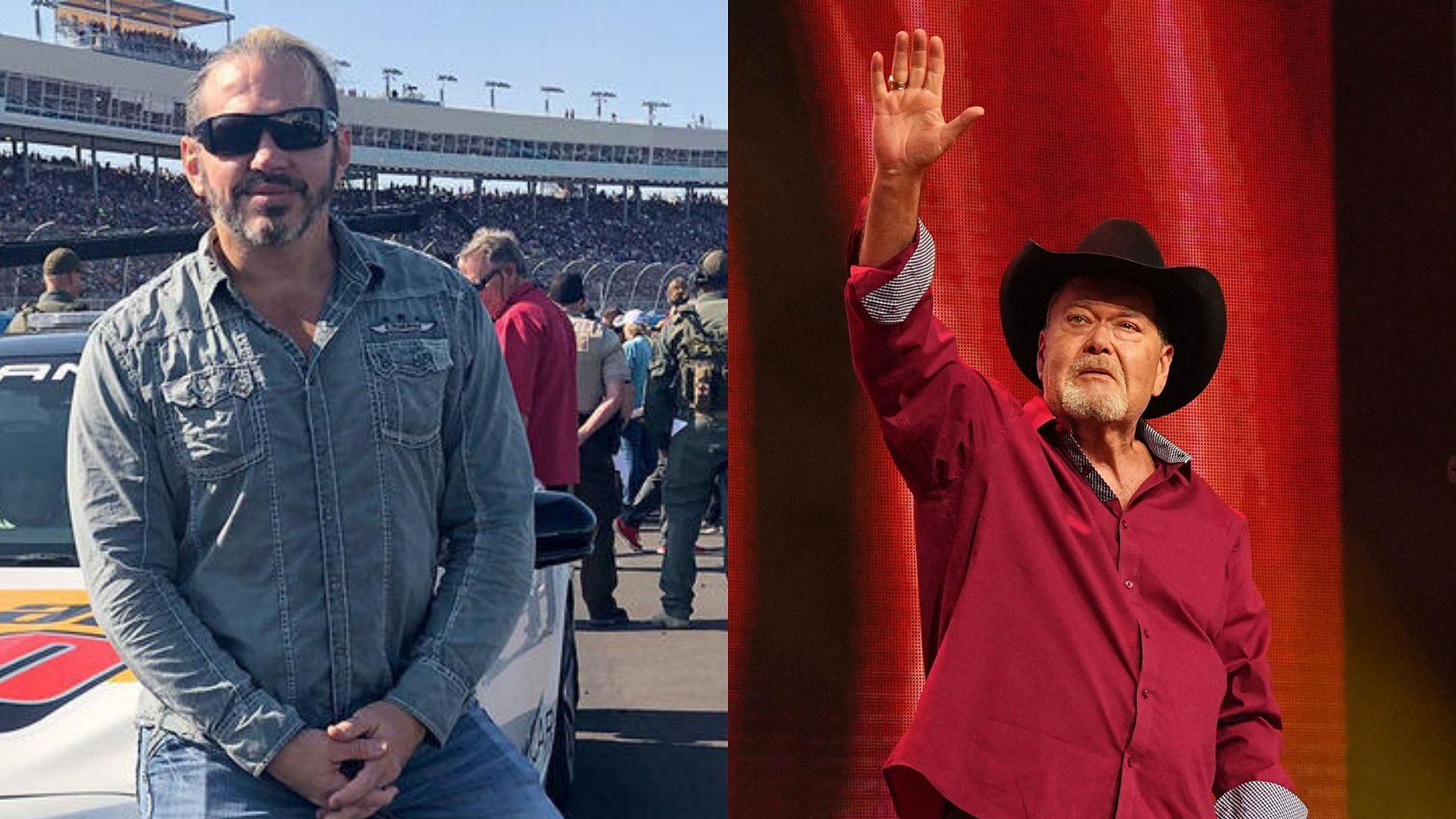 Matt Hardy (left) and Jim Ross (right). (Image credits: wwe.com &amp; AEW Twitter page)