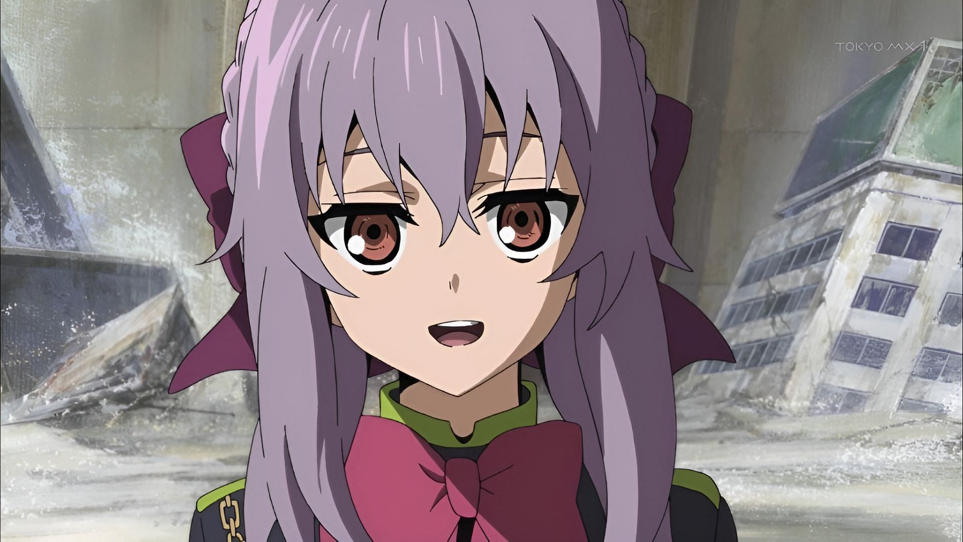 Still of Shinoa (Image via Wit Studio)