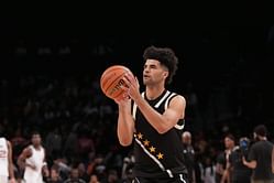 Carlos Boozer's son, Cayden Boozer, reacts as Duke reportedly close to landing Dame Sarr in the 2025 Class