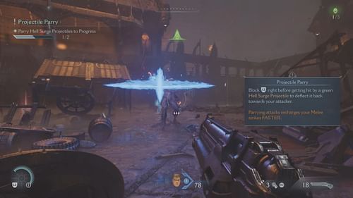 Parrying in Doom The Dark Ages (Image via Bethesda Softworks)