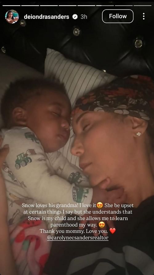 Baby Snow and Carolyn Chambers