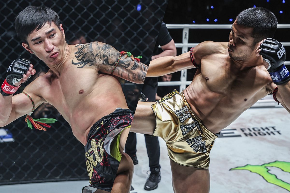 Tawanchai (left) Nong-O (right) [Photos via: ONE Championship]