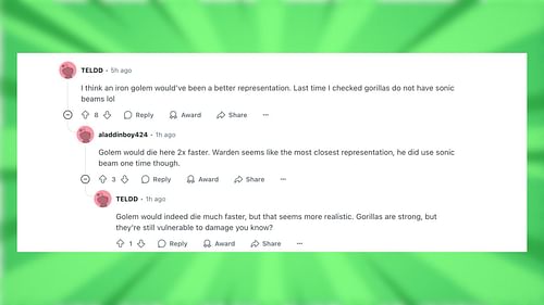 Redditors react to the warden vs piglins video (Image via Reddit)