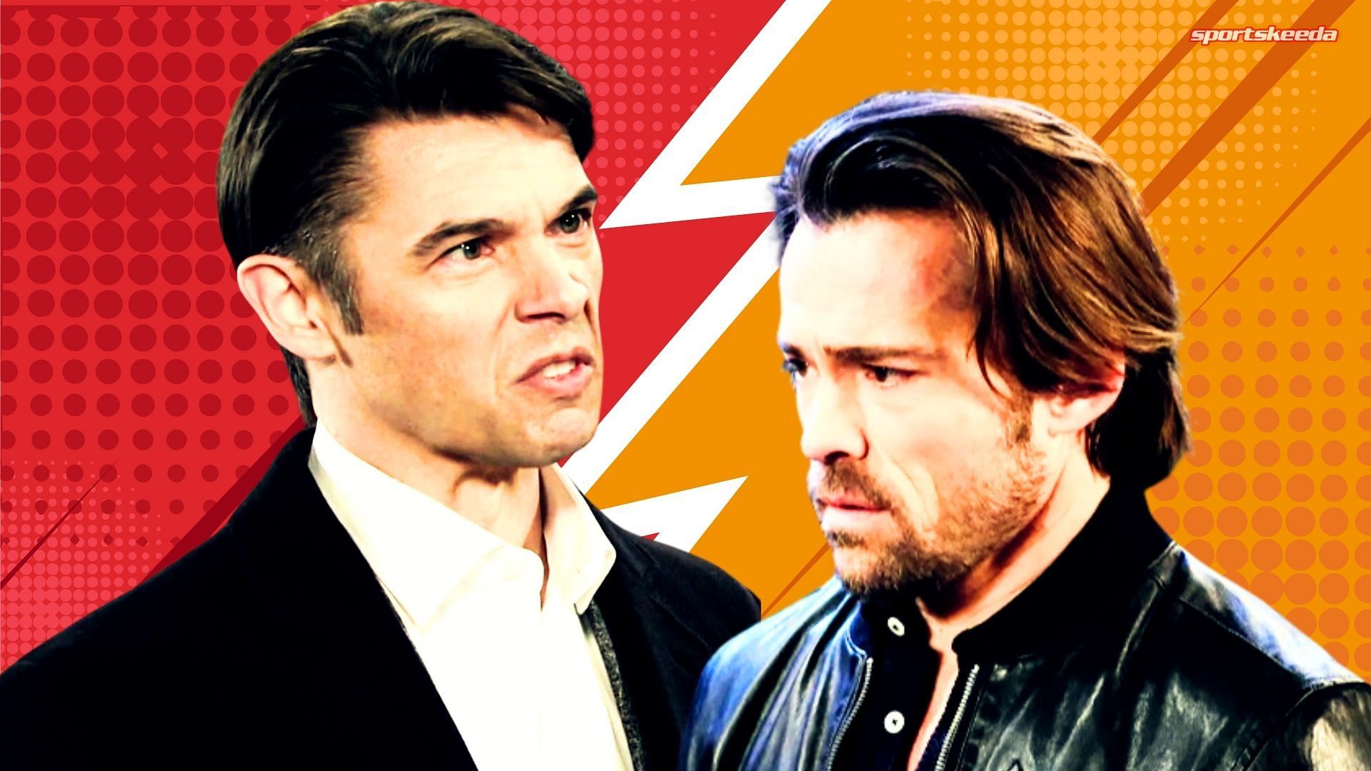 Brothers, Xander and Philip on DOOL (Custom cover edited by Sportskeeda, Original images via Peacock/@Days of Our Lives)