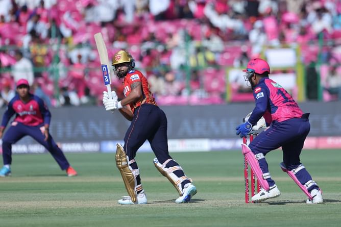 Shreyas Iyer falls to Riyan Parag for 30 while attempting a big shot in RR vs PBKS IPL 2025 game
