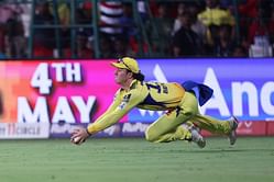 Dewald Brevis takes a brilliant diving catch to end Jacob Bethell’s 55-run knock in RCB vs CSK IPL 2025 match [Watch]
