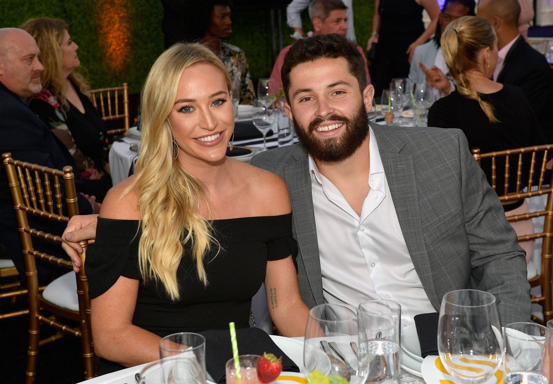 Baker Mayfield and wife Emily