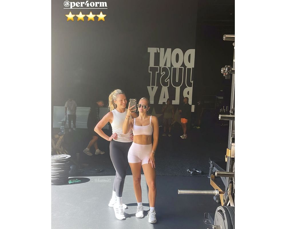 Mason Taylor&#039;s girlfriend Sage Wagner shows off toned abs [IG/@sagewagnerr]