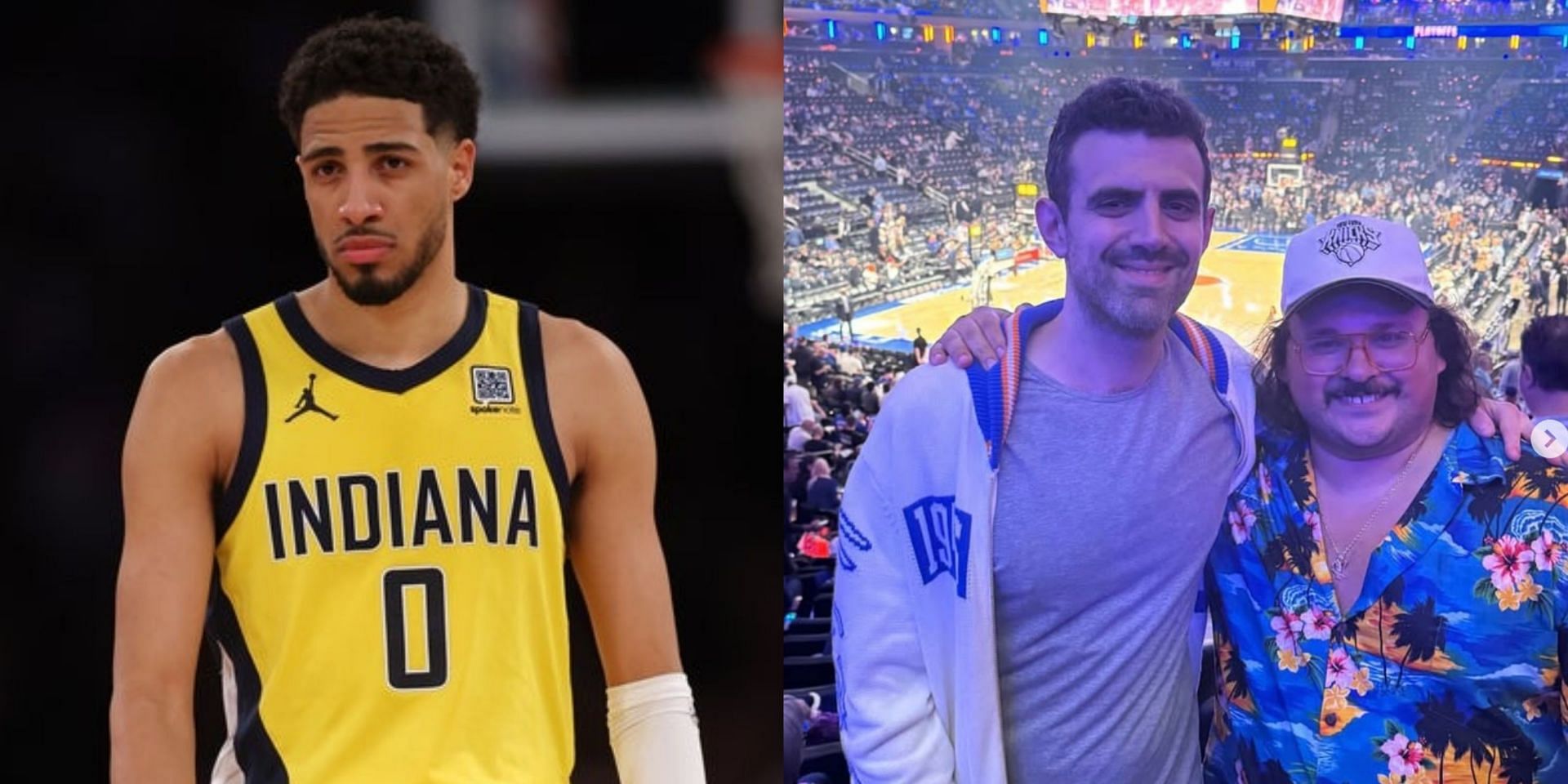 Knicks superfan Sam Morril slams Tyrese Haliburton (Sam Morril IG/Imagn)