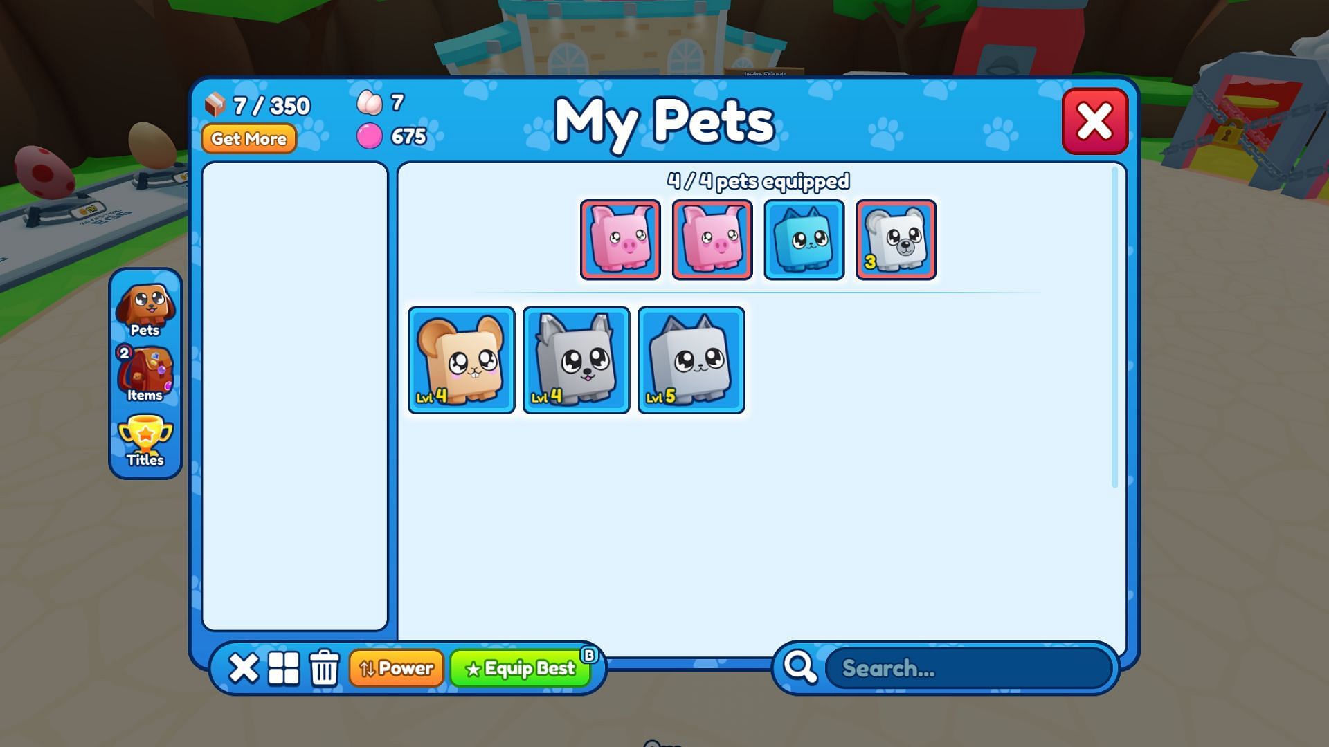 You can hatch pets of different rarities (Image via Roblox)