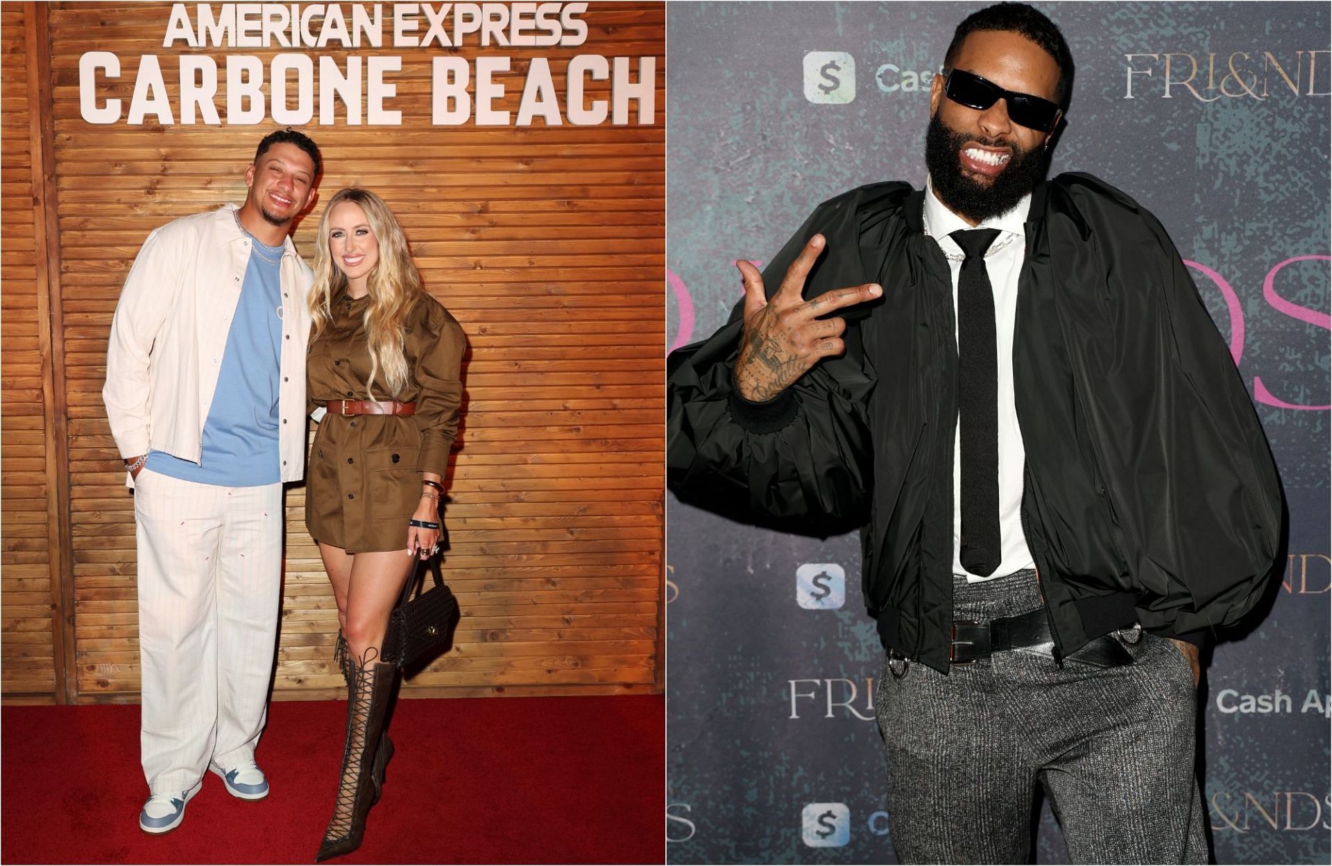 Patrick Mahomes-Brittany and Odell Beckham Jr (Image Source: Getty)