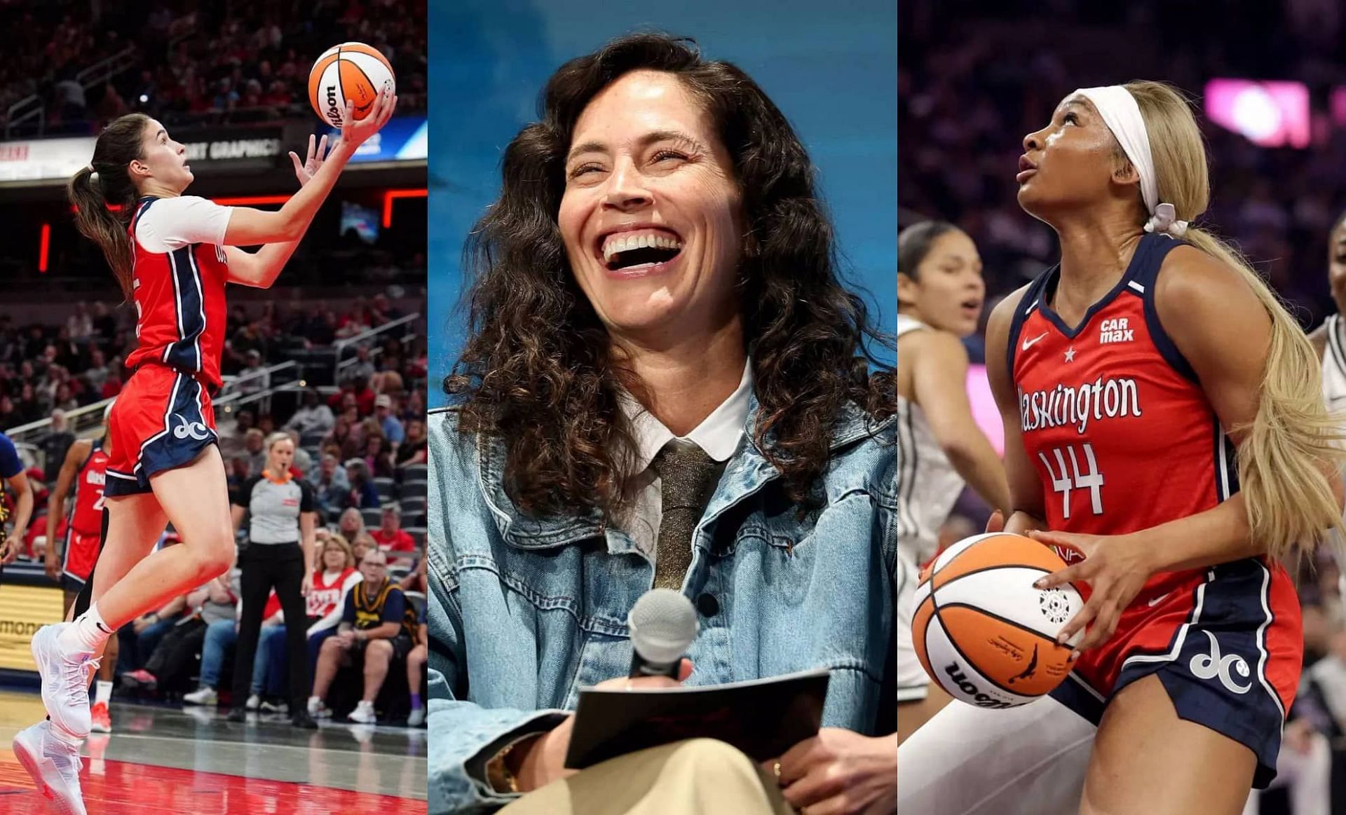 Sonia Citron, Sue Bird and Kiki Iriafen