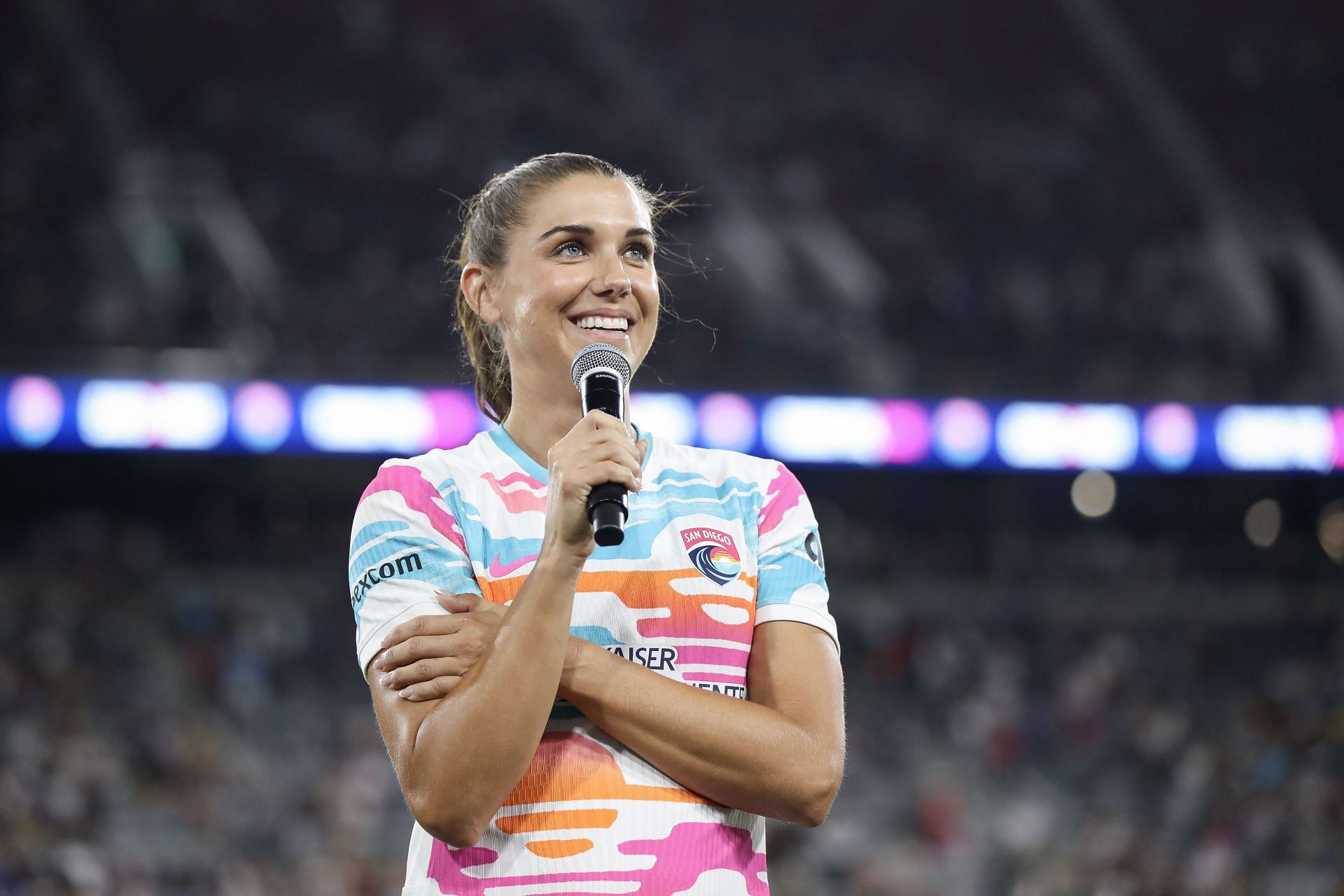Alex Morgan talks about the postpartum phase after the birth of her second child [Image Source : Getty]