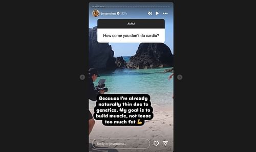Jena Sims' reply (Image via @jenamsims)