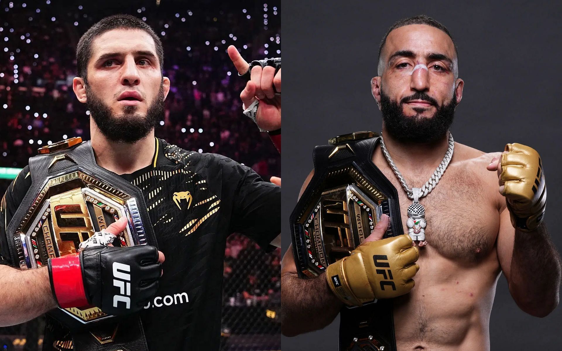 Are Islam Makhachev and Belal Muhammad in the midst of falling out and potentially fighting each other? [Image courtesy: Getty Images]