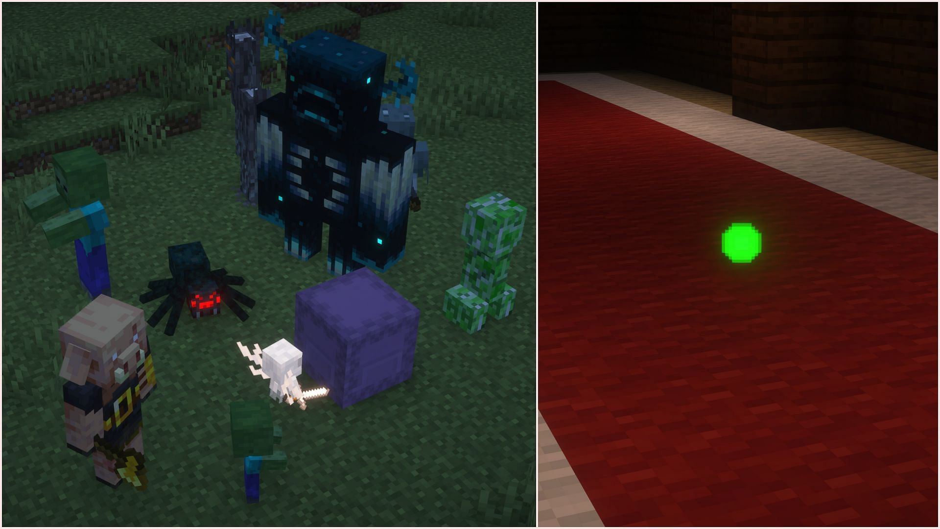 There are a few deadly hostile mobs that hardly drop anything important. (Image via Sportskeeda Gaming || Mojang Studios)