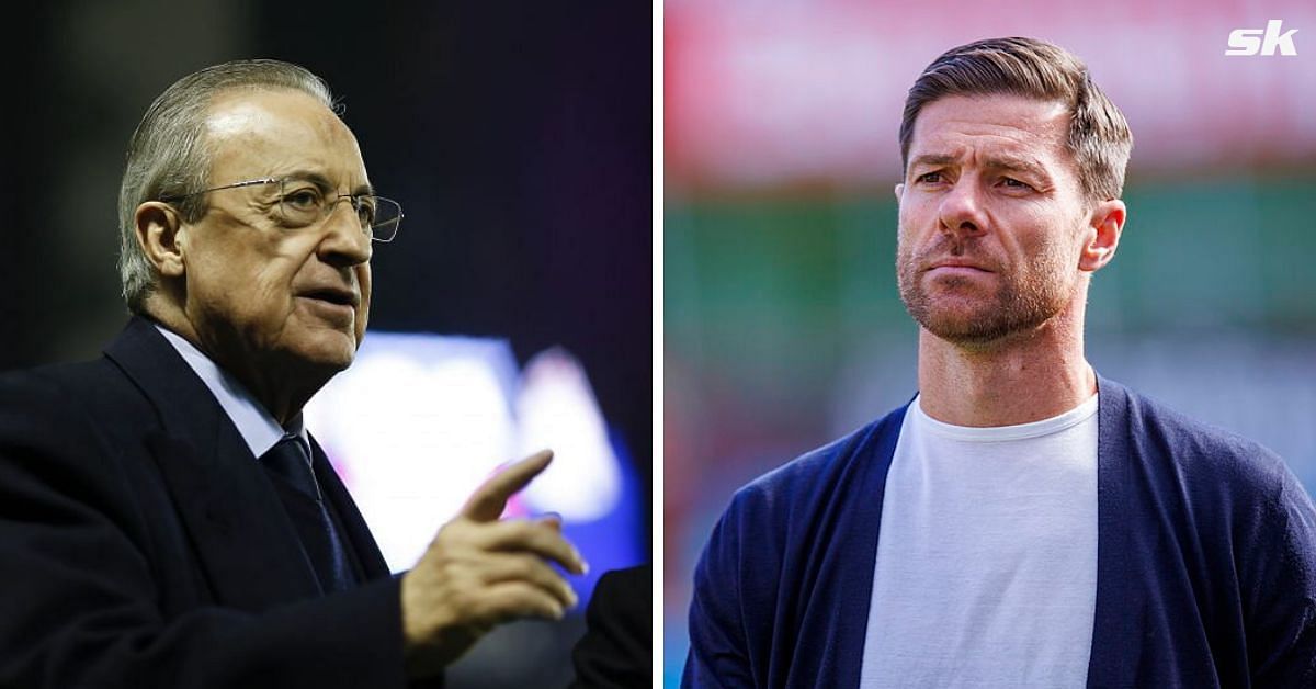 Florentino Perez and Xabi Alonso.