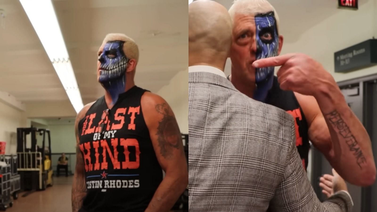 Dustin Rhodes recently reunited with a former WWE star. (Images via the former WWE name