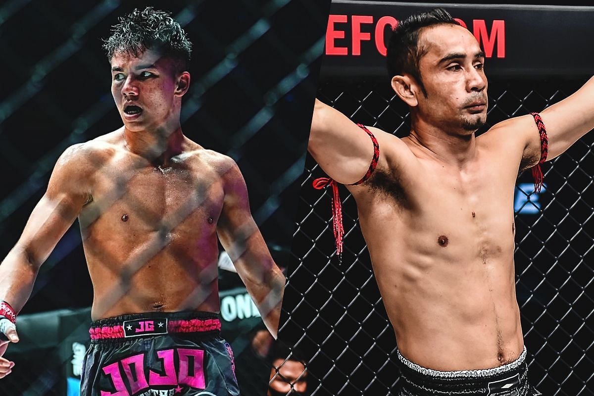 Johan Ghazali (left) and Sam-A Gaiyanghadao (right). [Photos from ONE Championship]