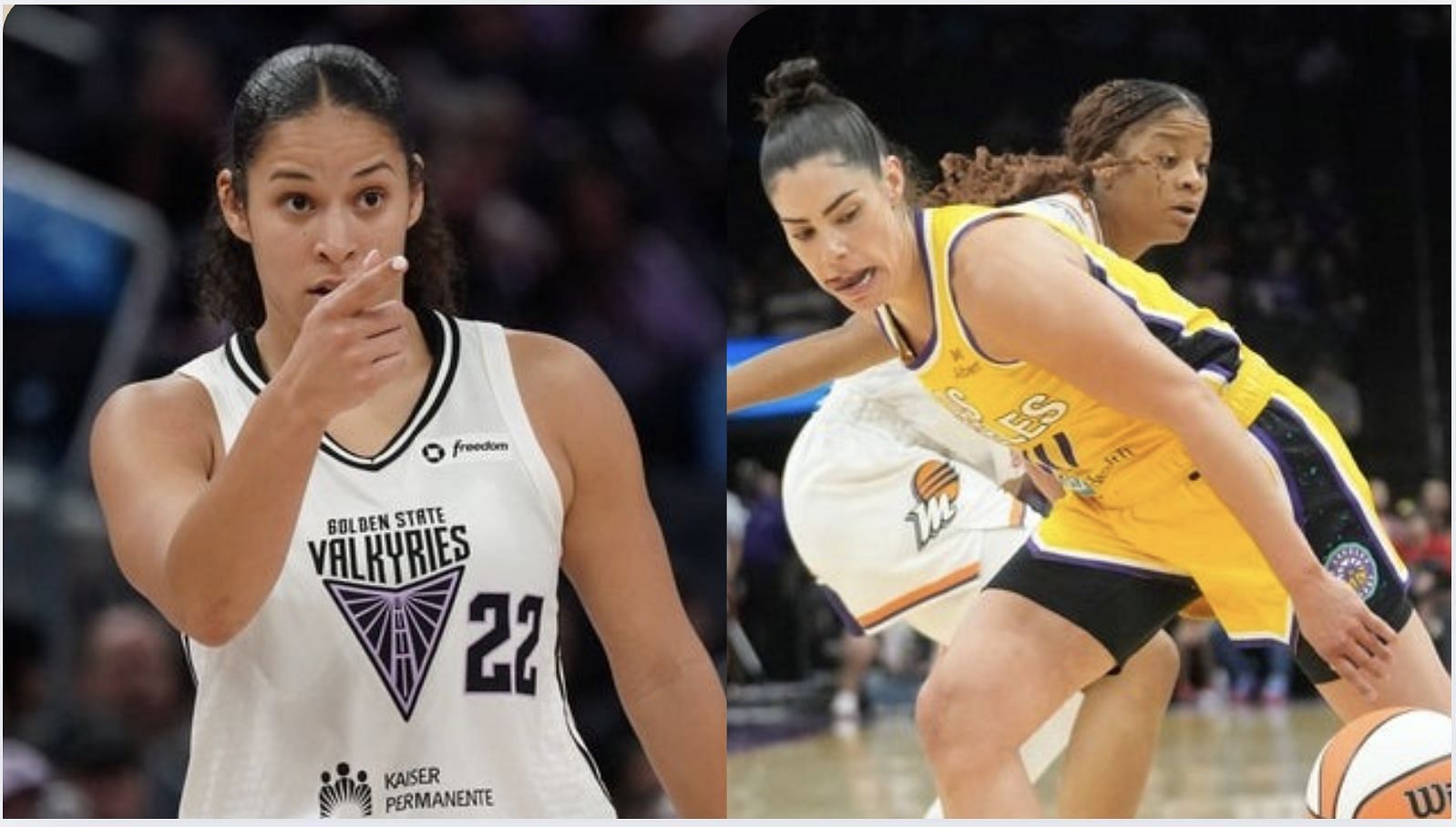 Veronica Burton and Kelsey Plum