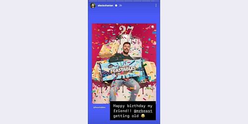 Instagram story of Alexis Ohanian - Source: Instagram/@alexisohanian