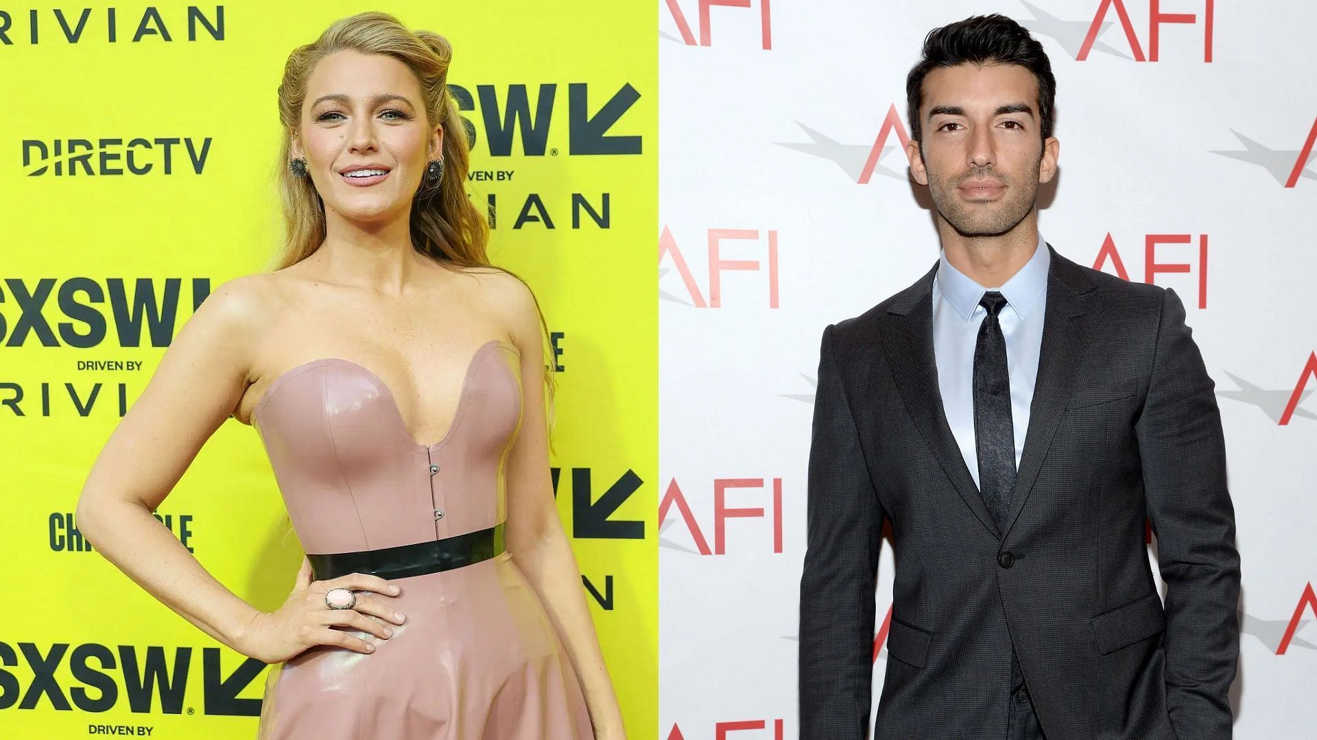 From L to R, Blake Lively and Justin Baldoni: Image via Getty Images